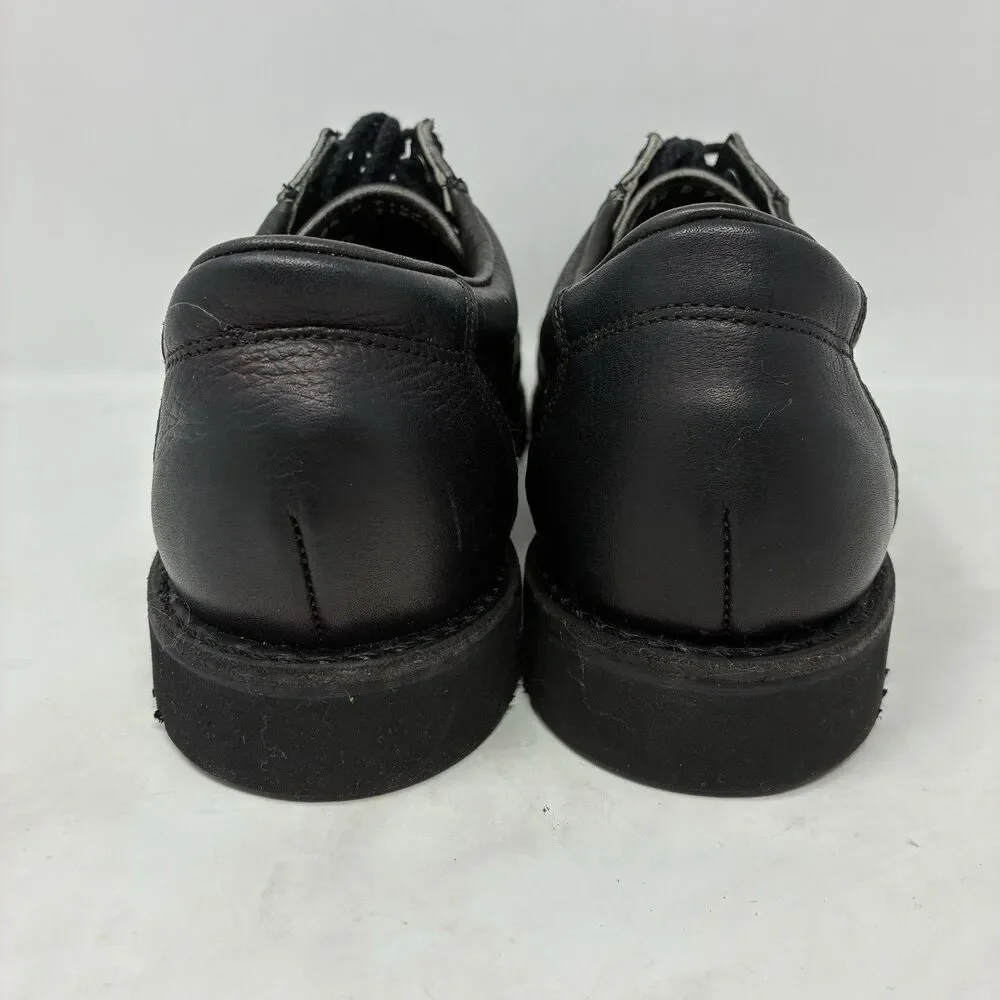 Vintage NOS Redwing 70’s 9142 Black Leather Oxford Shoes Sz 8.5D Union Made USA